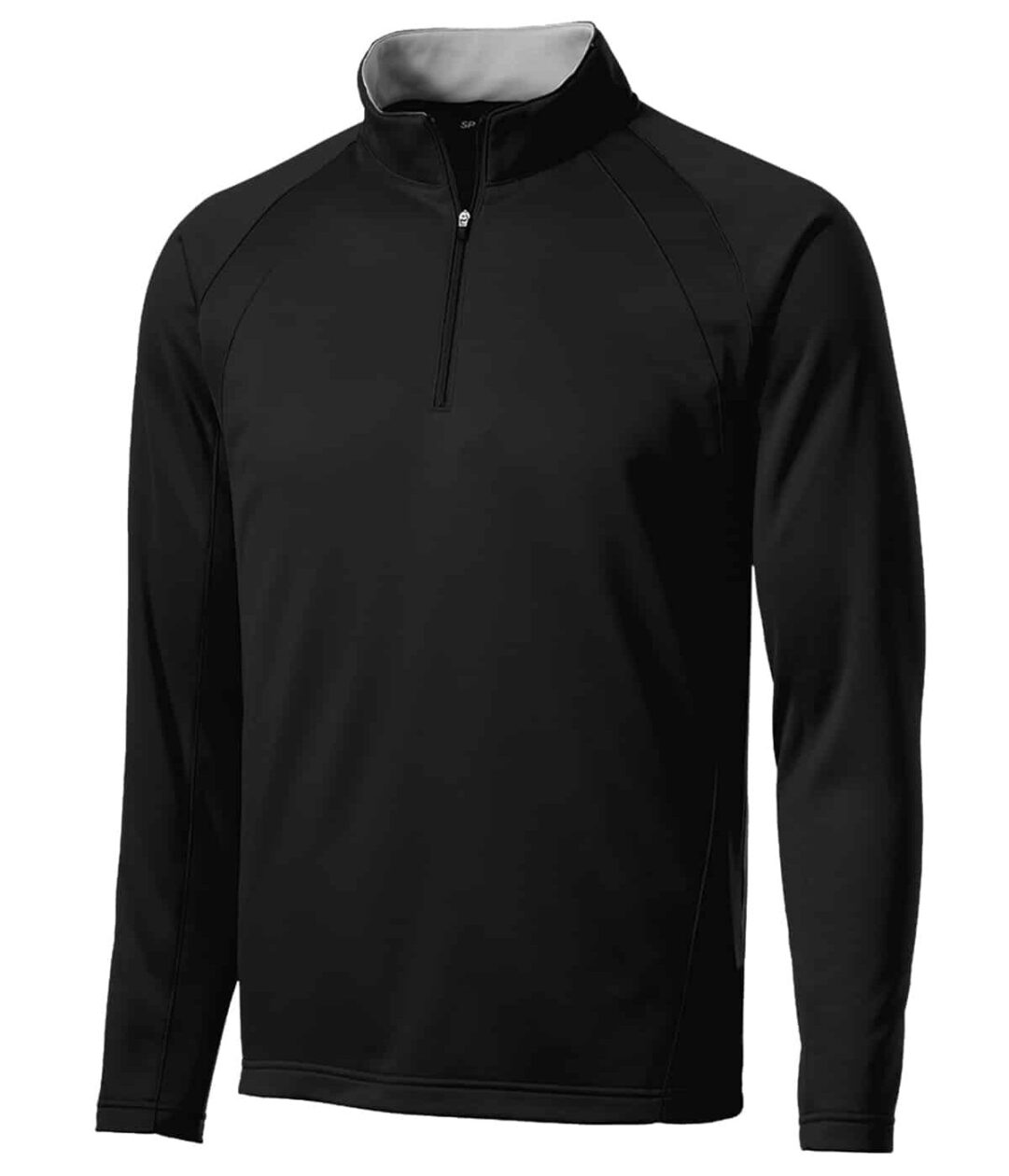 Quarter Zip – Sport-Wick - Black and Sliver