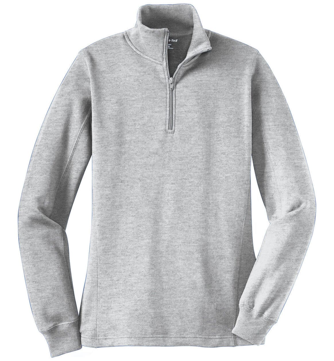 Women's Quarter Zip Sweatshirt - Heather Grey
