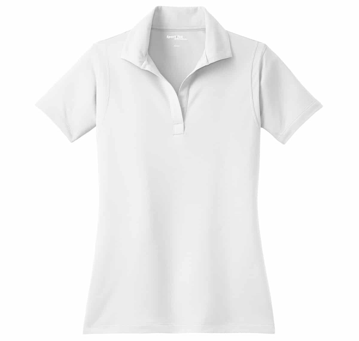 Women's Short Sleeved Polos - White